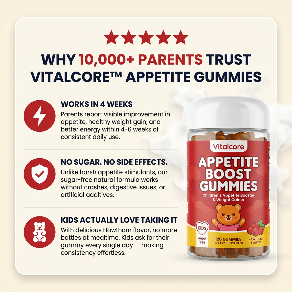 Appetite Booster Gummie Sugar-Free | Kids  | 120 Gummies